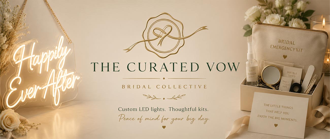 The Curated Vow – Bridal Collective banner