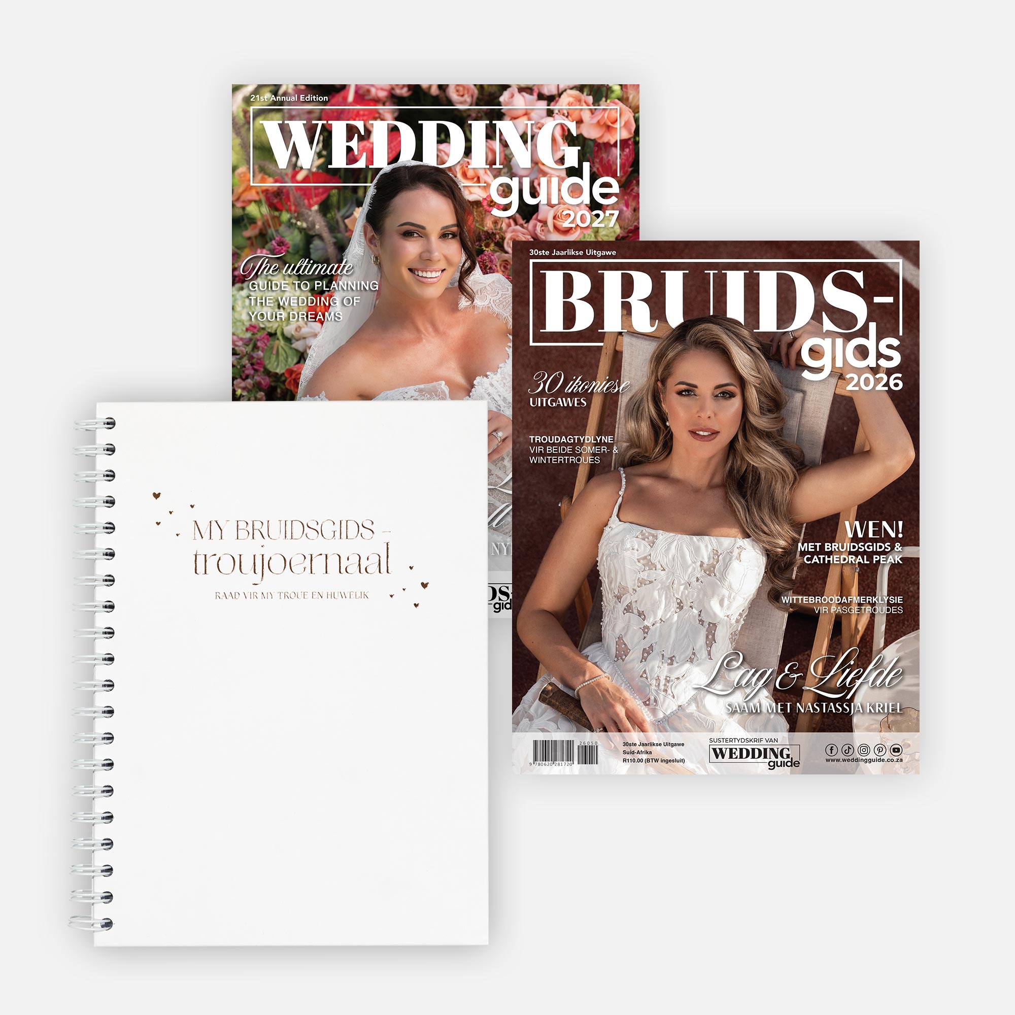Wedding Guide 2027 Magazine, Bruids Gids 2026 Magazine & Afrikaanse Trou Joernaal