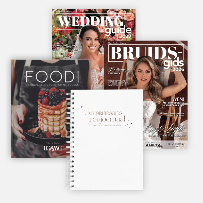 Wedding Guide 2027 Bruidsgids 2026 Foodi recipe book Afrikaans Wedding Journal